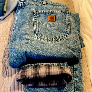 Men’s insulated Carhart jeans